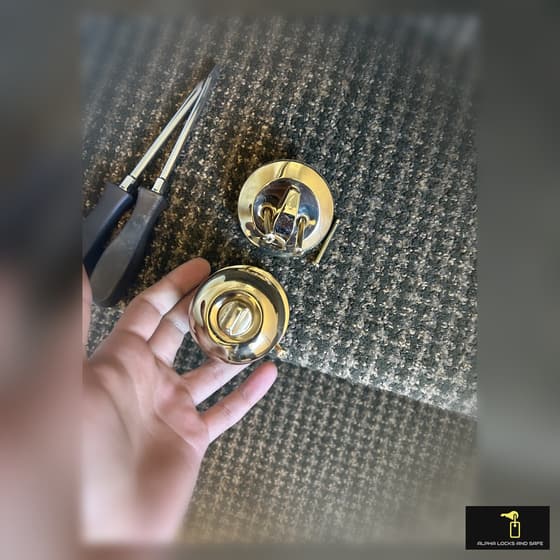 Lock hardware in progress