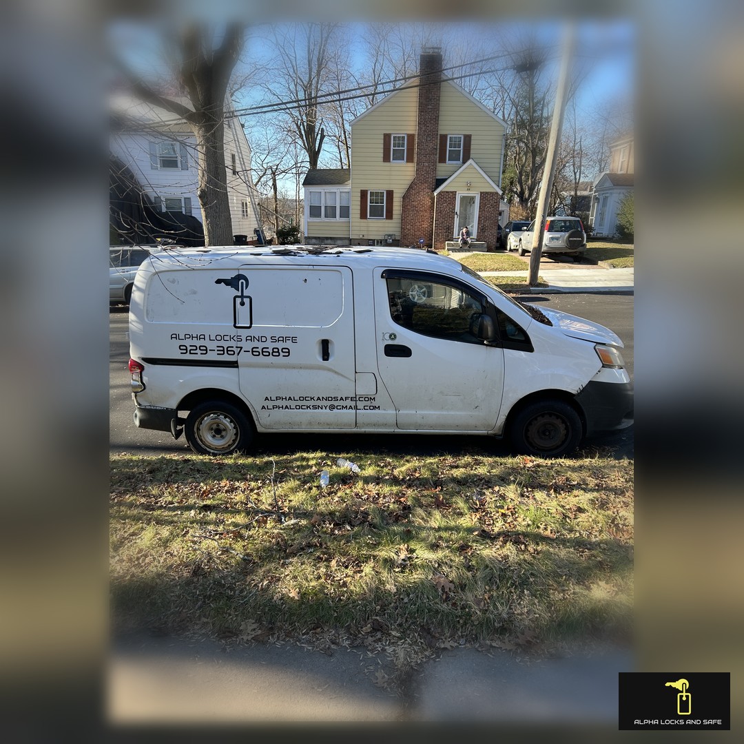 Alpha Locks and Safe service van in Westchester