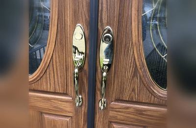 Brass deadbolt photographed during an emergency locksmith call in Westchester County NY